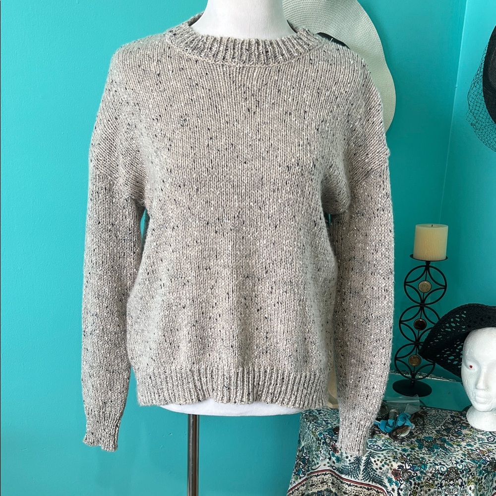 Elegant Speckled Knit Sweater